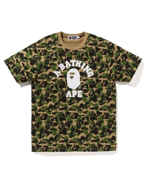 T Shirts Bape ABC College Vert Homme | TXF-29523441